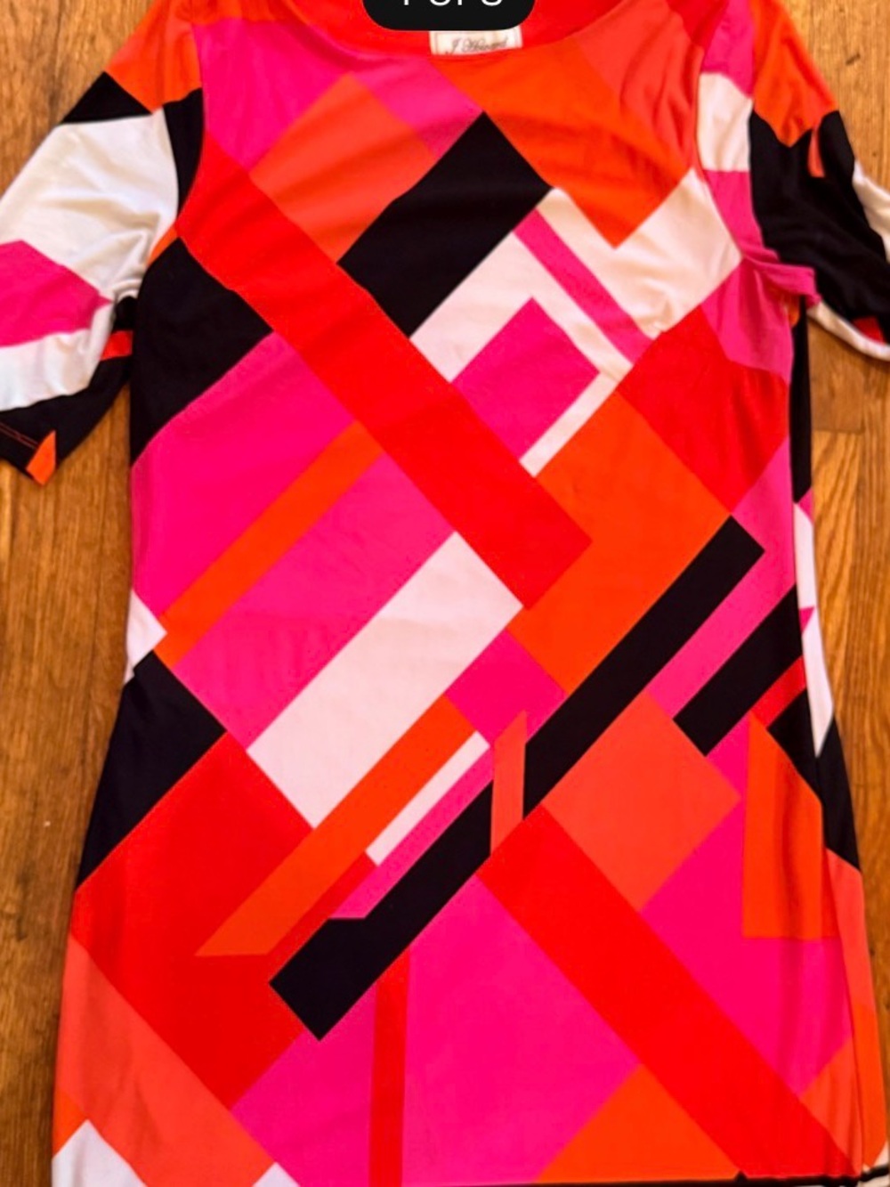J Howard Colorful Geometric Print Dress Size 14